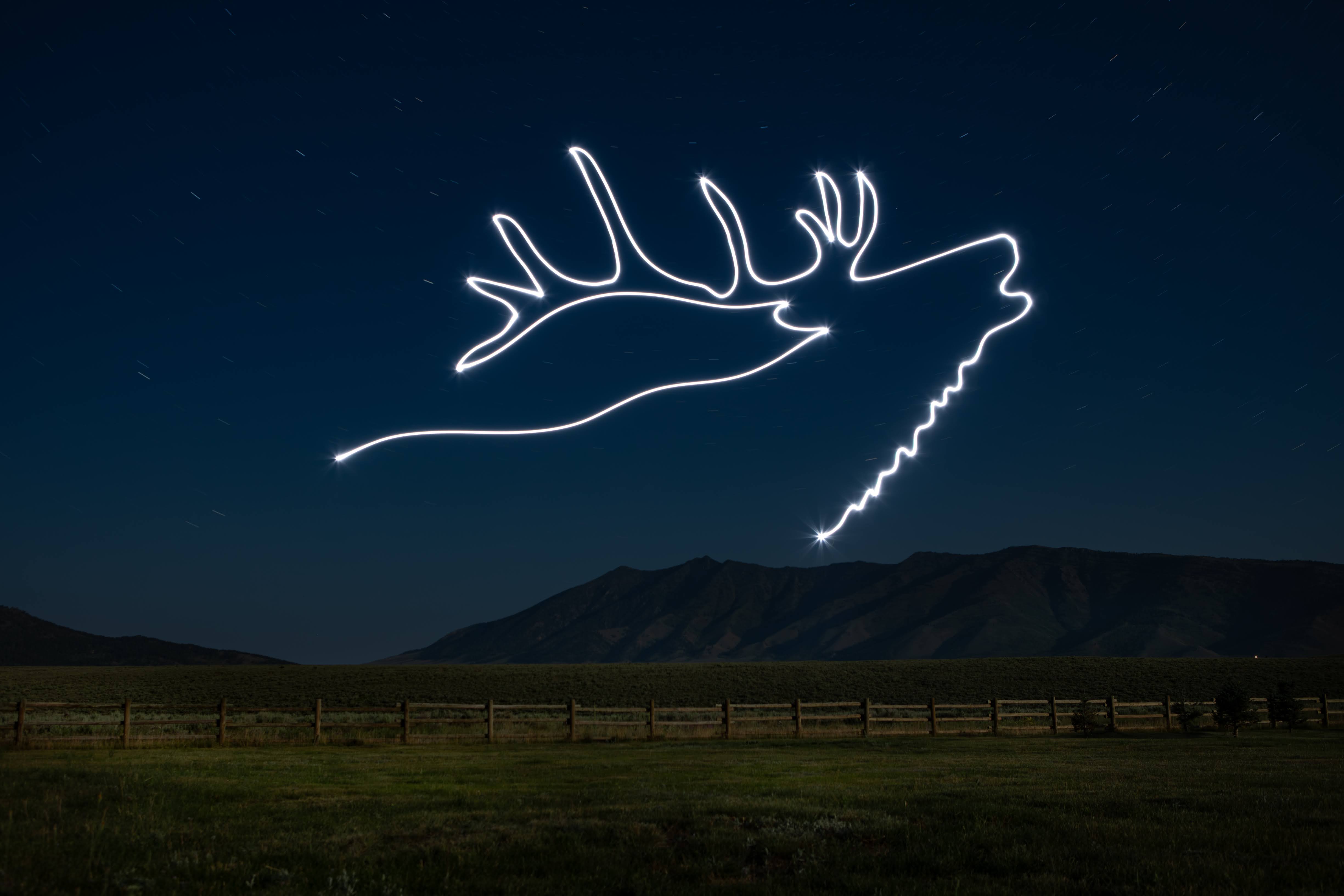 DroneWorksIQ Light Painting